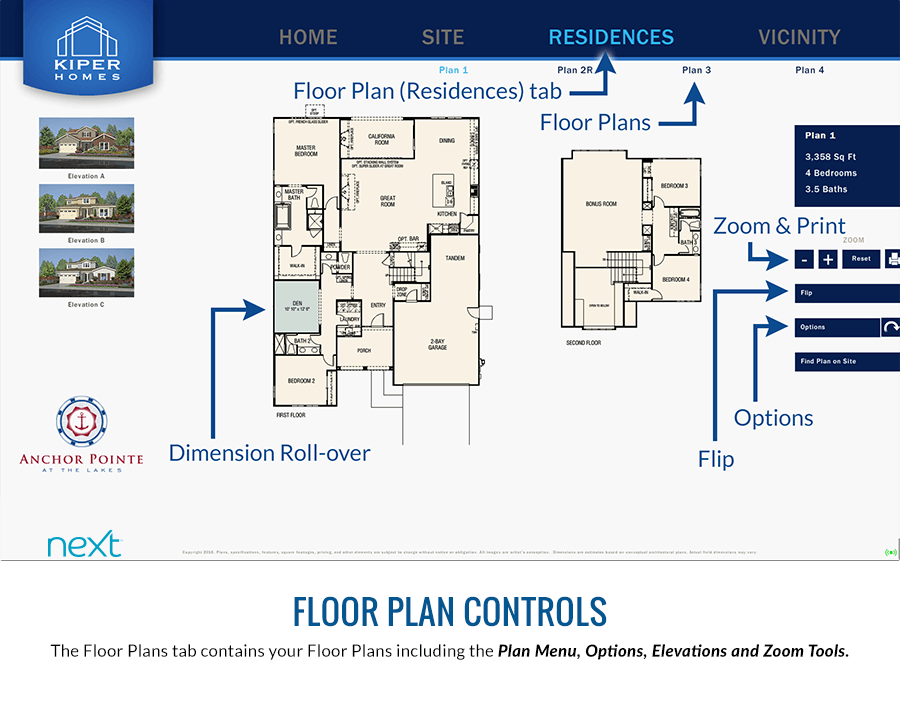 Floor Plan Controls